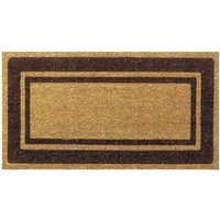 Klassische rechteckige Matte aus natürlichen Kokosfasern 60 x 120 cm für zu Hause von OKAFFAREFATTO