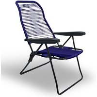 Lipari Liegestuhl mit Kordelzug aus pvc blau von OKAFFAREFATTO