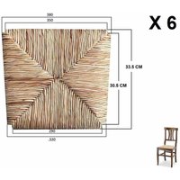 Ersatzsitz für rustikalen Reisstrohstuhl x 6 Ersatzsitz für rustikalen Reisstrohstuhl x 6 von OKAFFAREFATTO