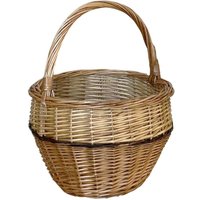 Giulia runder Weidenkorb mit Griff 30 x h 24 cm von OKAFFAREFATTO