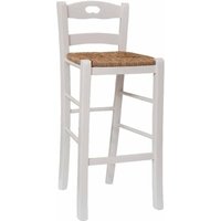 Imbisshocker mit Rckenlehnenhhe 67 cm mit Sitzgriff aus weiem Stroh von OKAFFAREFATTO