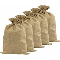 Okaffarefatto - Jute-Sack 50 cm x h 70 cm strapazierfähig und wiederverwendbar 5er-Set von OKAFFAREFATTO