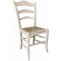 Montanara-Holzstuhl zum Bemalen mit Strohsitz von OKAFFAREFATTO