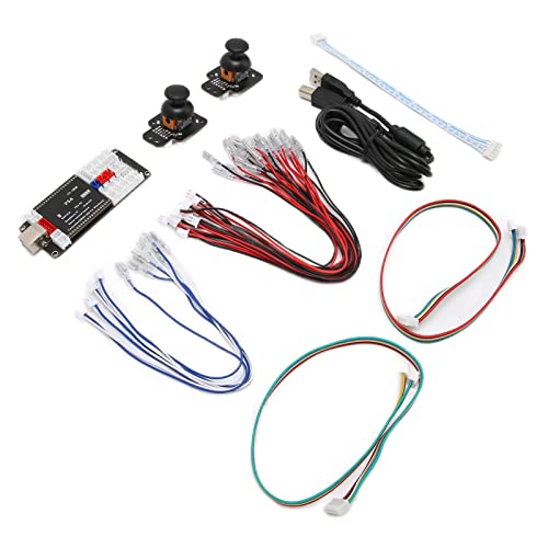 Arcade Encoder, Controller DIY Board Kits Kompatibel Schnelles Umschalten mit 3D Analog Joystick für PS3 für von OKAT