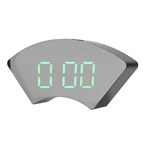 OKAT Digitale Spiegeluhr, 2 Helligkeitsstufen für Schlafzimmer, Büro, Zuhause und Schule(Grün, Typ des schiefen Turms von Pisa) von OKAT