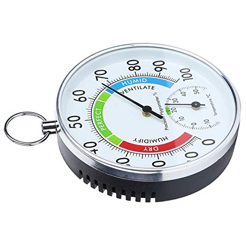 OKAT Thermometer-Hygrometer, tragbares Innen-Hygrometer, für Lagerhaus-Heimbüro von OKAT
