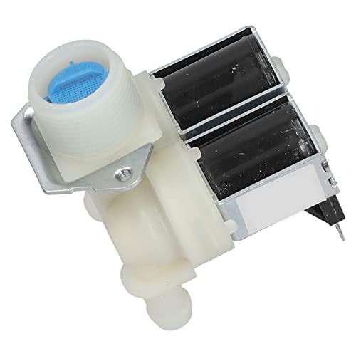 OKAT Wassereinlass-Magnetventil, Wassereinlassventil PP + Aluminiumlegierung Ersatz für Trommelwaschmaschinen für automatische Waschmaschinen von OKAT