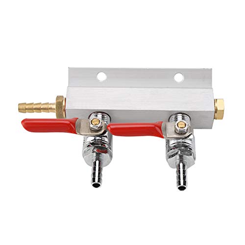 2 Wege Gasverteiler CO2 Splitter Kegerator Rückschlagventil Biersplitter Bierverteiler Muti Way Home CO2-Verteiler für Gasverteiler Verteiler Bier von OKBY