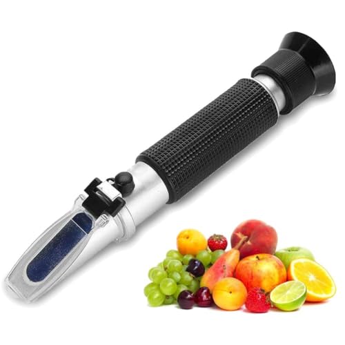 Brix Refraktometer Milch - Professional 0 10% Brix Refraktometer Tragbare Marmelade Bier Milch Fruchtsaft Zucker Tester Meter von OKBY