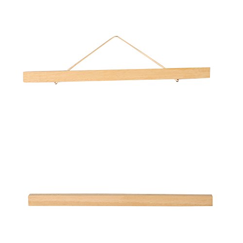 OKBY Poster Hanger – Weiß Modern Holz Foto Magnet Rahmen DIY Scrollen Drucke Kreation Aufhänger Bild (Größe: 30cm) von OKBY