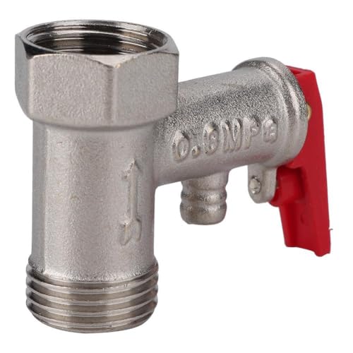 Sicherheitsventil - 1/2 "0,8 MPa Außengewinde x Innengewinde BSP Messing Elektrischer Warmwasserbereiter Sicherheitsdruckbegrenzungsventil Sicherheitsventil - 1/2 "0,8 MPa Außengewinde x Innengewinde BSP Messing Elektrischer Warmwasserbereiter Sicherheitsdruckbegrenzungsventil von OKBY