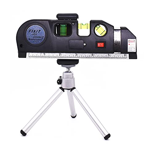 OKBYY Mehrzweck-Laserwaage - Messen Sie 8ft/250cm Standard-Metrisches Maßband Spirit Horizon Laser-Maßband mit Stativ und Clip zum Aufhängen von Fotos Regale installieren Böden verlegen Tapeten OKBYY Mehrzweck-Laserwaage - Messen Sie 8ft/250cm Standard-Metrisches Maßband Spirit Horizon Laser-Maßband mit Stativ und Clip zum Aufhängen von Fotos Regale installieren Böden verlegen Tapeten von OKBYY