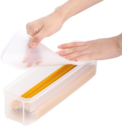 Spaghetti Box - Multifunktionale Pasta Spaghetti Box Küchennudelbox mit Deckel Lebensmittelvorratsbehälter von OKBYY
