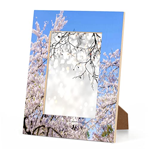 OKCELL Japanische Kirschblüten-Bilderrahmen können 10 x 15 cm Fotos präsentieren. Diese Rahmen können vertikal oder horizontal auf einem Tisch oder einer Wand aufgestellt werden von OKCELL