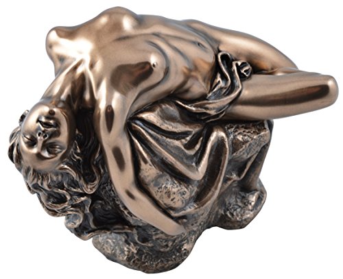 Akt Die Offenbarung Frau liegt auf Stein Figur Skulptur bronziert von OKEPS GD