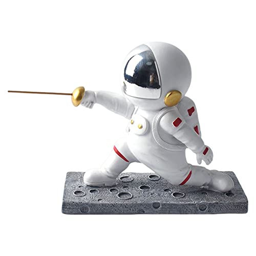 OKESYO Astronauten Deko Figuren, Astronaut Skulptur Statue, Fechten Astronauten Figuren, Astronaut Geschenke Kinder für Wohnzimmer, TV-Schrank, Kinderzimmer, Deko, Geschenk, Figur von OKESYO