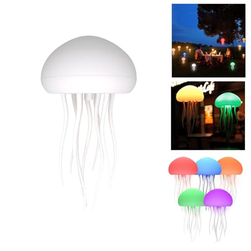 OKESYO LED Quallen Lampe, 17 Farben RGB Touch Quallenlampe, Jellyfish Lampe Led Quallen, Tragbare Aufladbar Quallenlampe Stimmungslicht für Zuhause Büro Weihnachten Halloween Geschenke OKESYO LED Quallen Lampe, 17 Farben RGB Touch Quallenlampe, Jellyfish Lampe Led Quallen, Tragbare Aufladbar Quallenlampe Stimmungslicht für Zuhause Büro Weihnachten Halloween Geschenke von OKESYO