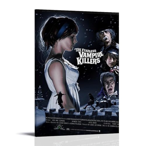 OKFPLM Poster auf Leinwand "The Fearless Vampire Killers", Retro-Stil, asiatischer Dekor, Druck für Schlafzimmer und Wohnzimmer, 20 x 30 cm, Rahmenstil-8 von OKFPLM