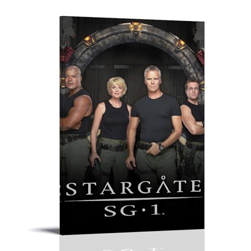 OKFPLM Stargate SG-1 Poster auf Leinwand im Retro-Stil, asiatischer Vintage-Stil, Dekoration für Schlafzimmer und Wohnzimmer, 30 x 45 cm, Rahmenstil-11 von OKFPLM