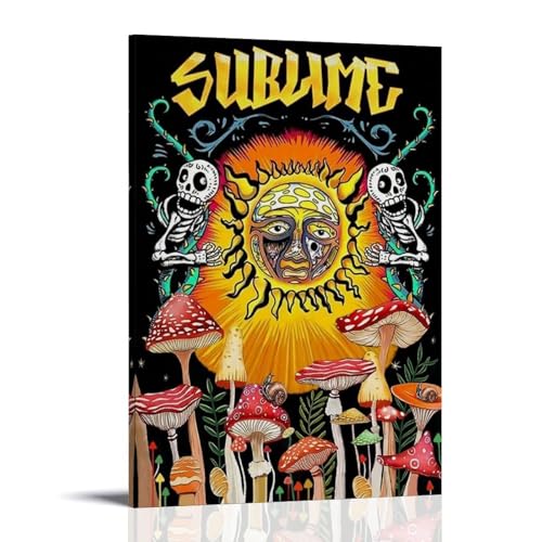 OKFPLM Sublime Leinwandbild, Retro-Stil, asiatische Dekoration, Druck für Schlafzimmer und Wohnzimmer, 60 x 90 cm, Rahmenstil von OKFPLM