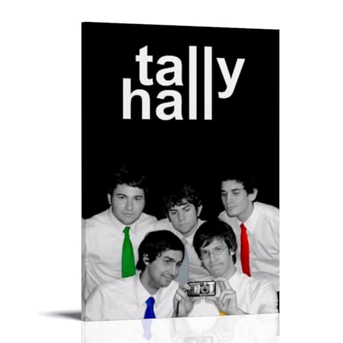 OKFPLM Tally HallPoster auf Leinwand im Retro-Stil, asiatischer Vintage-Stil, Dekoration für Schlafzimmer und Wohnzimmer, 60 x 90 cm, Rahmenstil-3 von OKFPLM