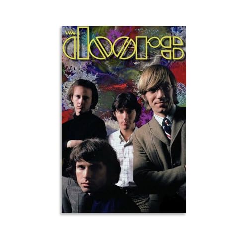 OKFPLM The Doors Poster auf Leinwand im Retro-Stil, asiatischer Vintage-Stil, Dekoration für Schlafzimmer und Wohnzimmer, 30 x 45 cm, ungerahmt, 19 von OKFPLM