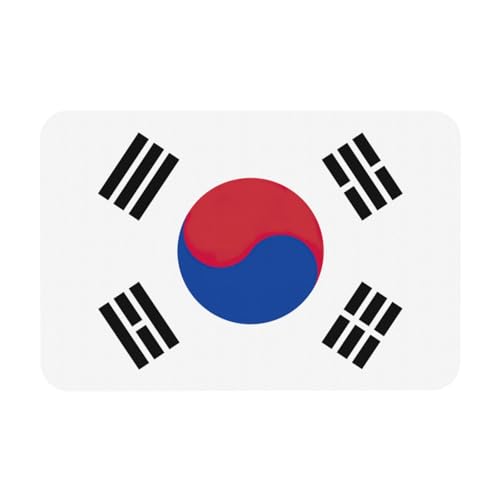 Badematte mit Flagge der Republik Korea, rutschfeste Kieselgur Badematten für Badezimmer, Duschmatte, leicht zu reinigen, 60 x 40 cm von OKFSTY