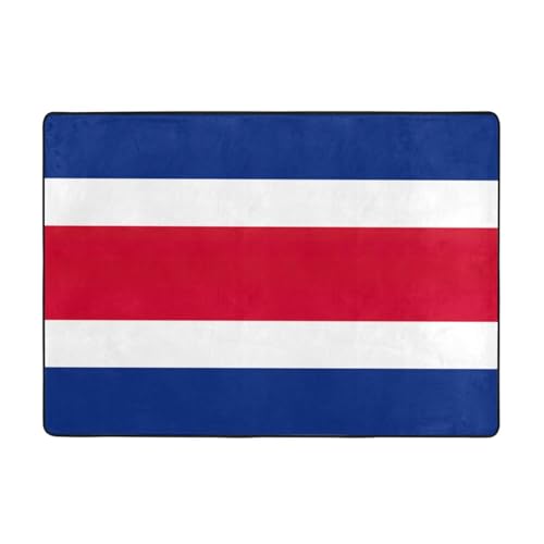 Flanell-Teppich mit Flagge von Costa Rica, 203 x 147 cm, winterfertig, rutschfester Teppich für Schlafzimmer, Balkon, saugfähig, langlebig Flanell-Teppich mit Flagge von Costa Rica, 203 x 147 cm, winterfertig, rutschfester Teppich für Schlafzimmer, Balkon, saugfähig, langlebig von OKFSTY