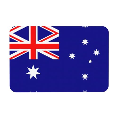 OKFSTY Badematte mit australischer Flagge, rutschfeste Kieselgur Badematten für Badezimmer, Duschvorleger, leicht zu reinigen, 60 x 40 cm von OKFSTY