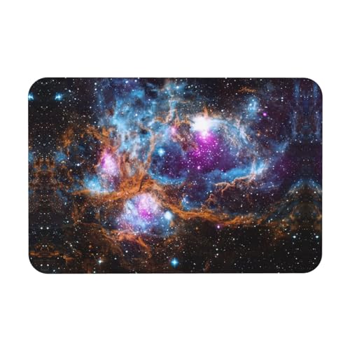 OKFSTY Universe Galaxy Space Printing Badematte, rutschfeste Kieselgur-Badematte für Badezimmer, Duschmatte, leicht zu reinigen, 60 x 40 cm von OKFSTY