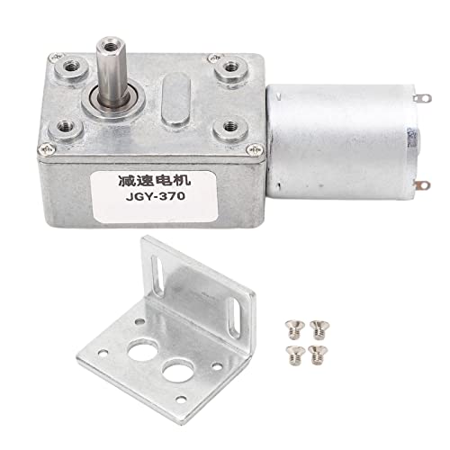 Getriebe motor 12mm Einwelle selbst verriegelung umkehrbarer Wurm getriebe motor mit Befestigungs basis DC24V (40 U/min) von OKJHFD