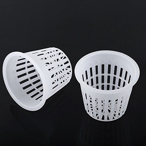 OKJHFD 10pcs Hydroponic Net, Net Cups Slotted Mesh, Hydroponic Planting Mesh Pot Net for Gardening Use(Wei?) von OKJHFD