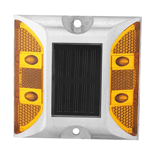 OKJHFD 2-seitiger Reflektor, Straßenmarkierung, Straßenreflektor, Rechteckiger Aluminiumreflektor Mit LED, Solarbetriebene Straßenlampe Für Den Außenbereich Für Wege, Straßen OKJHFD 2-seitiger Reflektor, Straßenmarkierung, Straßenreflektor, Rechteckiger Aluminiumreflektor Mit LED, Solarbetriebene Straßenlampe Für Den Außenbereich Für Wege, Straßen von OKJHFD