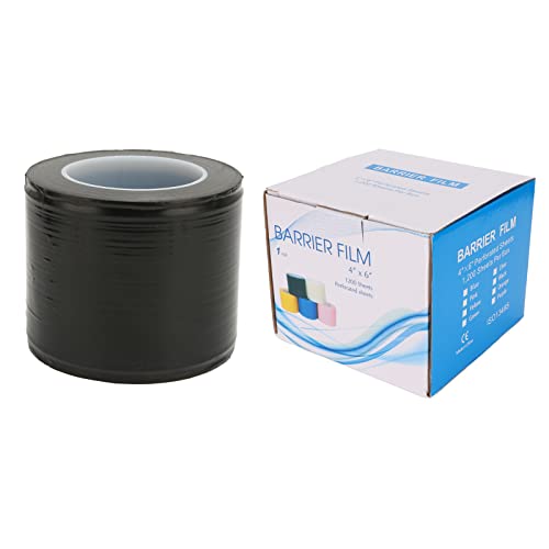OKJHFD Barrier Film Roll，1200pcs Barrier Film Black Adhesive Protective Barrier Film Roll for 3.9 X 5.9in von OKJHFD
