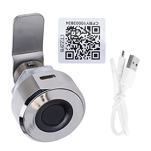 OKJHFD Bluetooth Fingerprint APP Lock Set Zinklegierung Möbel Schubladenschloss Für Aktenschrank Briefkasten Schließfach Schublade Schließfach Schrank USB-Aufladung von OKJHFD