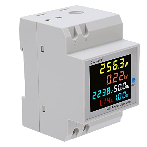 OKJHFD D522066 Haushalts-Wattstundenzähler, Schienentyp 220 V – Intelligenter Einphasiger Energiezähler Für Genaue Stromüberwachung – Kompatibel Mit AC40.0300.0 V von OKJHFD