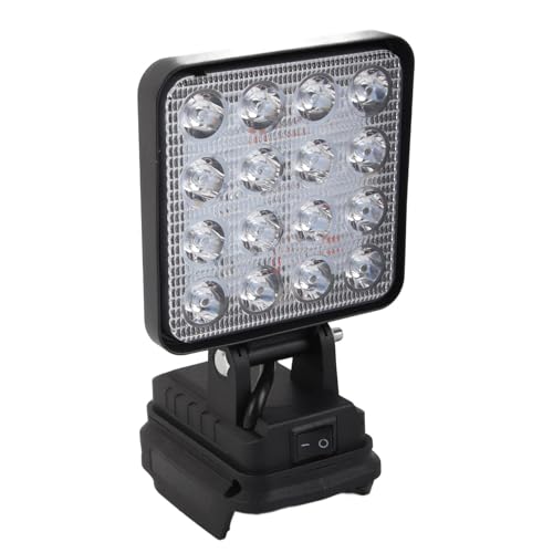 OKJHFD LED-Flutlicht für den Außenbereich, Sicherheitslampe, LED-Arbeitslicht, kabelloser Flutlicht-Scheinwerfer, 18 V Lithium-Batteriebetrieben für BL1830 1840 1850 OKJHFD LED-Flutlicht für den Außenbereich, Sicherheitslampe, LED-Arbeitslicht, kabelloser Flutlicht-Scheinwerfer, 18 V Lithium-Batteriebetrieben für BL1830 1840 1850 von OKJHFD