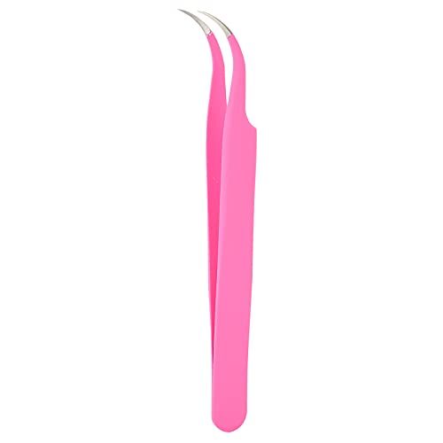 OKJHFD Lash Tweezer,Curved Eyelash Extension Tweezers Professional Stainless Steel Eyelashes Grafting Tweezers von OKJHFD