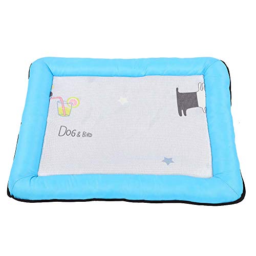 OKJHFD Pet Soft Square Thicken Cushion Summer Dog Cat Ice Silk Printing Cooling Sleeping Mat Dog Cooling Mat Ice Silk Pad, Soft Dogs Pet Self Cooling Pad. von OKJHFD