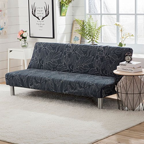 Armlose Sofabezug, wasserdichte Elastische Armlose Schlafsofa-Sitzbezug, Zusammenklappbar Ohne Armlehnen Sofa überwurf, Für Home Hotel (Color 21,L 190-220cm) von OKJK