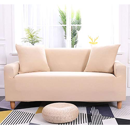 OKJK Elastischer Sofabezug, Sofaüberwurf Stretch Rutschfester Universal Spandex, Für Wohnzimmer Sofa Protector (R,2seater 145-180cm) von OKJK