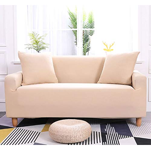 OKJK Elastischer Sofabezug, Sofaüberwurf Stretch Rutschfester Universal Spandex, Für Wohnzimmer Sofa Protector (R,4seater 235-300cm) von OKJK