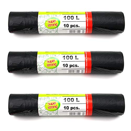 Müllbeutel Zugband 100L Müllsack mit Zugband Abfallsack Sack Säcke 30 Stück Müllbeutel Zugband 100L Müllsack mit Zugband Abfallsack Sack Säcke 30 Stück von OKKO