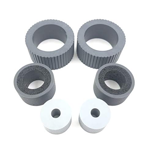 OKLILI PA03740-K010 PA03740-K011 Consumable Kit Pick Roller Brake Roller Tire Set Pickup Roller Separation Roller Reifen-Set kompatibel mit Fujitsu fi-7600 fi-7700 fi-7700S von OKLILI