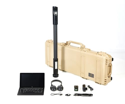 OKM Schatzdetektor Fusion Professional, kompakter Metalldetektor mit Tablet und Visualizer 3D Software, für Schatzjagd und Hohlraumerkennung, mit Zubehör und Koffer von OKM