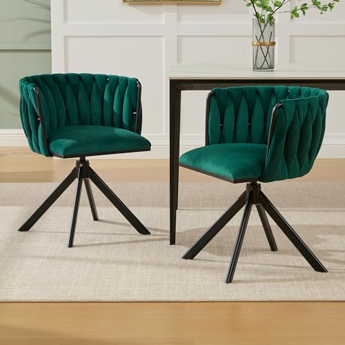 OKMYHOME Sessel für 1 Sitz, aus modernem Velours, 180° drehbar, bequeme Sitzfläche, Füße aus Metall, Smaragd-Kordelsamt OKMYHOME Sessel für 1 Sitz, aus modernem Velours, 180° drehbar, bequeme Sitzfläche, Füße aus Metall, Smaragd-Kordelsamt von OKMYHOME