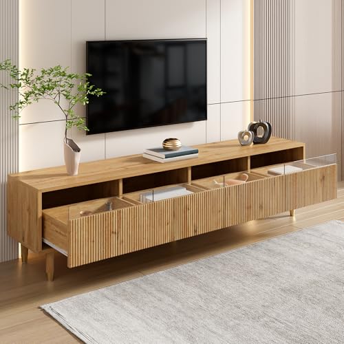 OKMYHOME TV-Möbel mit Kabelmanagement – MDF-Struktur – 178 x 35 x 45 cm – mattes Finish – Holz OKMYHOME TV-Möbel mit Kabelmanagement – MDF-Struktur – 178 x 35 x 45 cm – mattes Finish – Holz von OKMYHOME