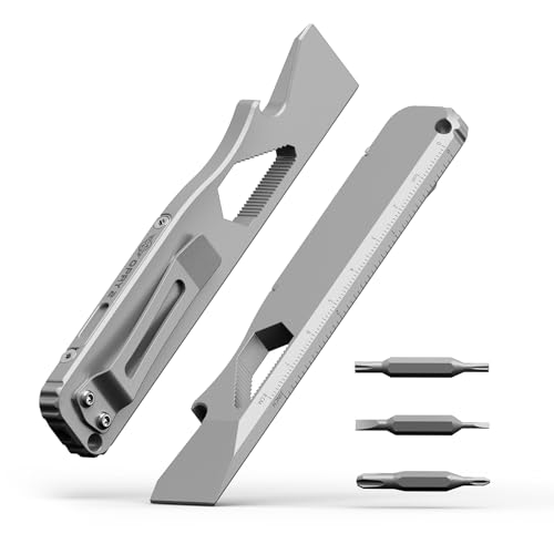 OKNIFE Opry 2 EDC Titanium Multi-Tool, Brechstange mit Taschenclip, Schraubendreher, Flaschenöffner für Camping, Reiten und Wartung von OKNIFE