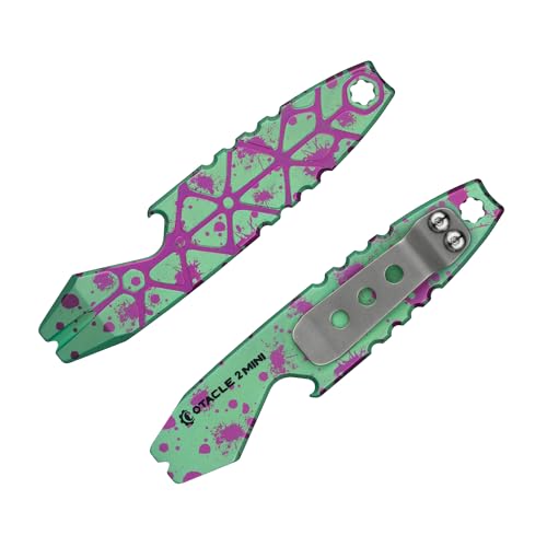 OKNIFE Otacle 2 Mini-Flaschenöffner aus Titan, EDC-Hebeleisen mit Sechskantschlüssel (Retro-Zombie) von OKNIFE