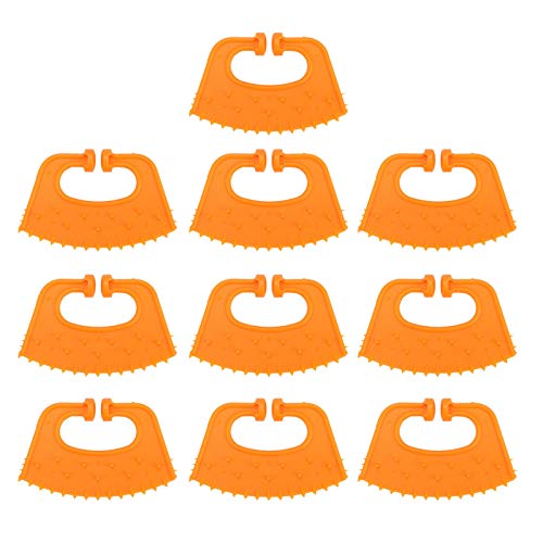 10 PCs Kunststoff Dornen Anti -Saugen Kuhkalke Rinder Futter Futtermittel -Präventions -Nasenring Clip von OKOVO